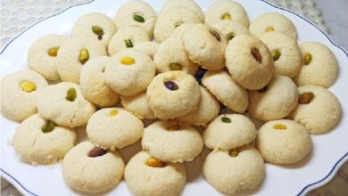 طريقة عمل الغريبة بالشوفان