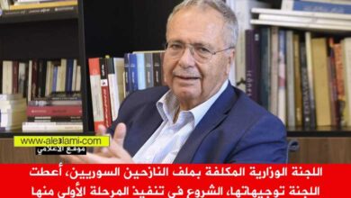 اللجنة الوزارية، النازحين السوريين،
