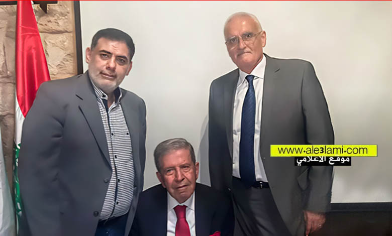 النائب غياث يزبك، والدكتور المكرم نبيل خليفة والكاتب ناجي علي امهز