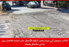النائب سيمون أبي رميا، يعلن انتهاء الأعمال على الجسر الفاصل بين بلدتي مشمش ولحفد