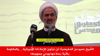 الشيخ عمرو من المعيصرة، لن نرتهن للإملاءات الأمريكي