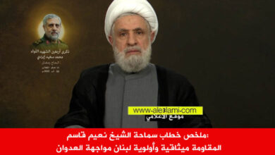 ملخص خطاب سماحة الشيخ نعيم قاسم، المقاومة ميثاقية وأولوية لبنان مواجهة العدوان