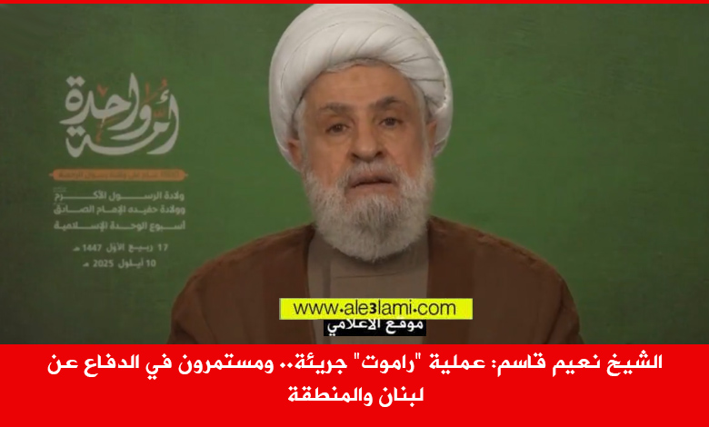 الشيخ نعيم قاسم، المولد النبوي، المقاومة، فلسطين، قطر