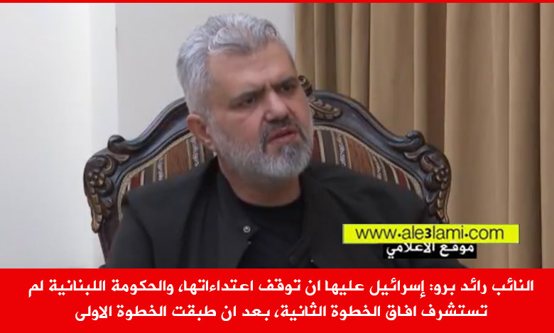 النائب رائد برو، قناة العالم، الحكومة، الحيش، المقاومة