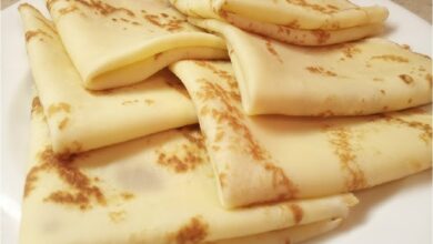 طريقة تحضير الكريب المالح