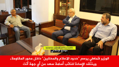 الوزير قماطي، النائب اسامة سعد، معروف سعد