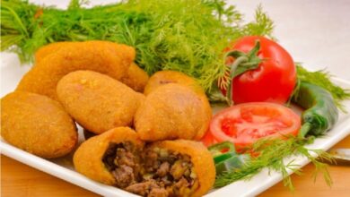 طريقة تحضير كبة البطاطا بحشوة الجوز