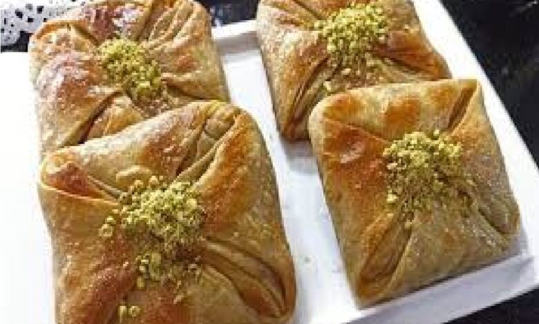 طريقة تحضير مطبق حلو بالفستق الحلبي