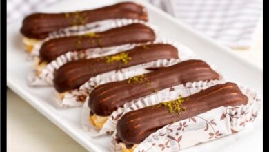 طريقة تحضير الإكلير كيك