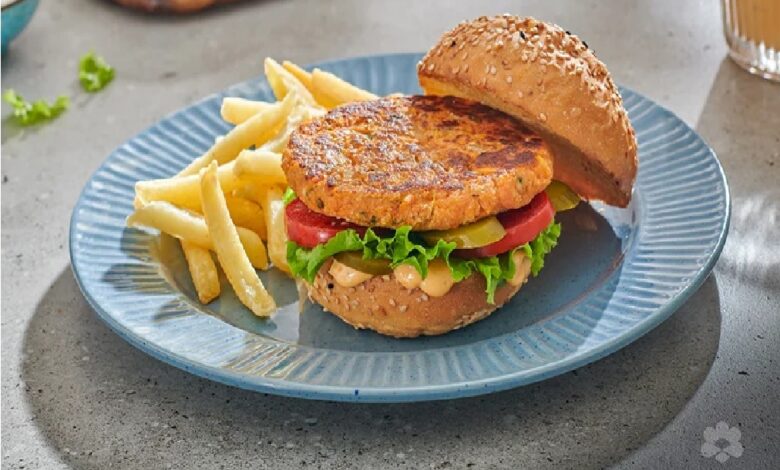 طريقة تحضير برجر نباتي