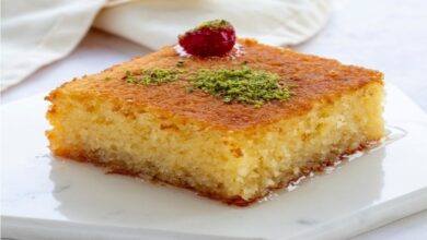 طريقة تحضير بسبوسة لمرضى السكري