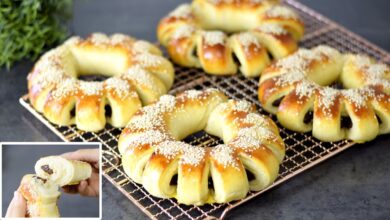 طريقة تحضير خبز بحشوة التمر