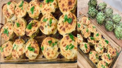 طريقة تحضير خرشوف بالبشاميل