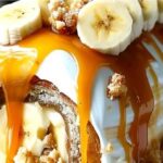 طريقة تحضير رول الموز والكراميل