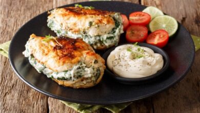 طريقة تحضير صدور دجاجة محشية