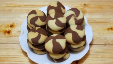 طريقة تحضير البسكويت الرخامي