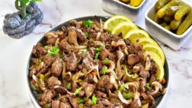 طريقة تحضير الكبدة المشوية للرجيم