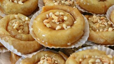 طريقة تحضير المحنشة باللوز