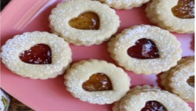 طريقة تحضير بسكويت اللوز والتوت الصحي