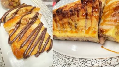 طريقة تحضير بودينغ التوست والتفاح