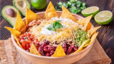 طريقة تحضير سلطة الناتشوز المكسيكية