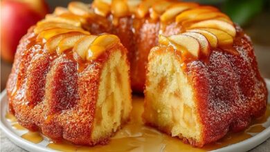 طريقة تحضير كيك التفاح بالزبيب