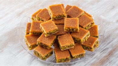 طريقة تحضير معمول مدّ بالجوز