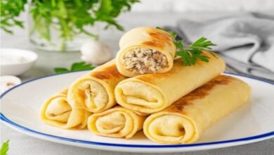 طريقة تحضير بان كيك بالدجاج الكريمي والمشروم