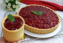 طريقة تحضير تارت توت بري وبسكويت الشوفان