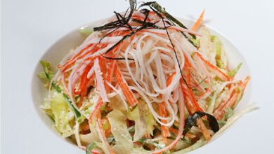 طريقة تحضير سلطة كاني اليابانية