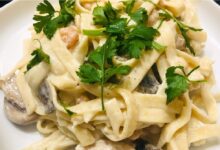 طريقة تحضير فيتوشيني دايت بدون دجاج