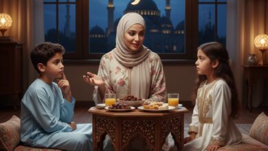 قصة صيام نصف نهار وصبر يوم كامل للأطفال