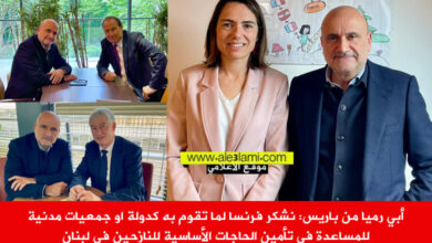 ابي رميا، من فرنسا، النازحين