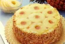 طريقة تحضير الكيكة الشهية كيكة الأناناس المقلوبة