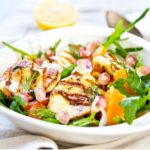 طريقة تحضير سلطة جبن الحلوم بصوص العسل للرجيم