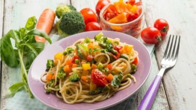 طريقة تحضير معكرونة بالخضار دايت