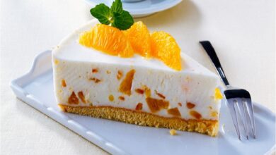 طريقة تحضير تشيز كيك البرتقال