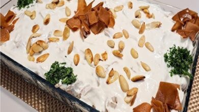 طريقة تحضير فتة دجاج دايت